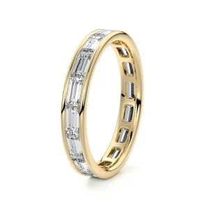 5. Chic Baguette Glow: Modern Glamour with a Geometric Edge